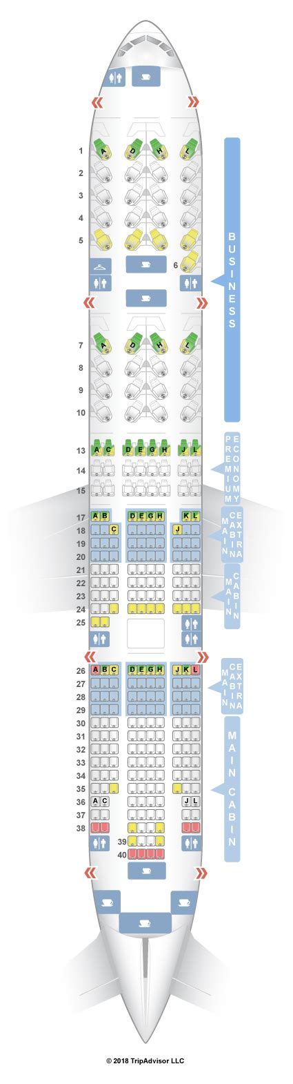 aa 777 200 seat map|Seat Map American Airlines Boeing B777 200ER 273pax.